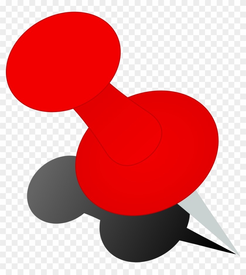 Pin Clipart Thumbtack - Bulletin Board Pin Png Transparent Png #5544662