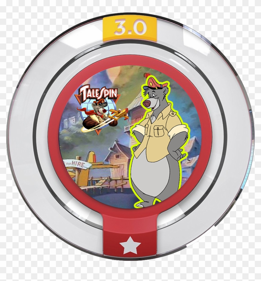 Tailspin Power Disc Baloo Disney Infinity - Power Disc Disney Infinity Clipart #5545181