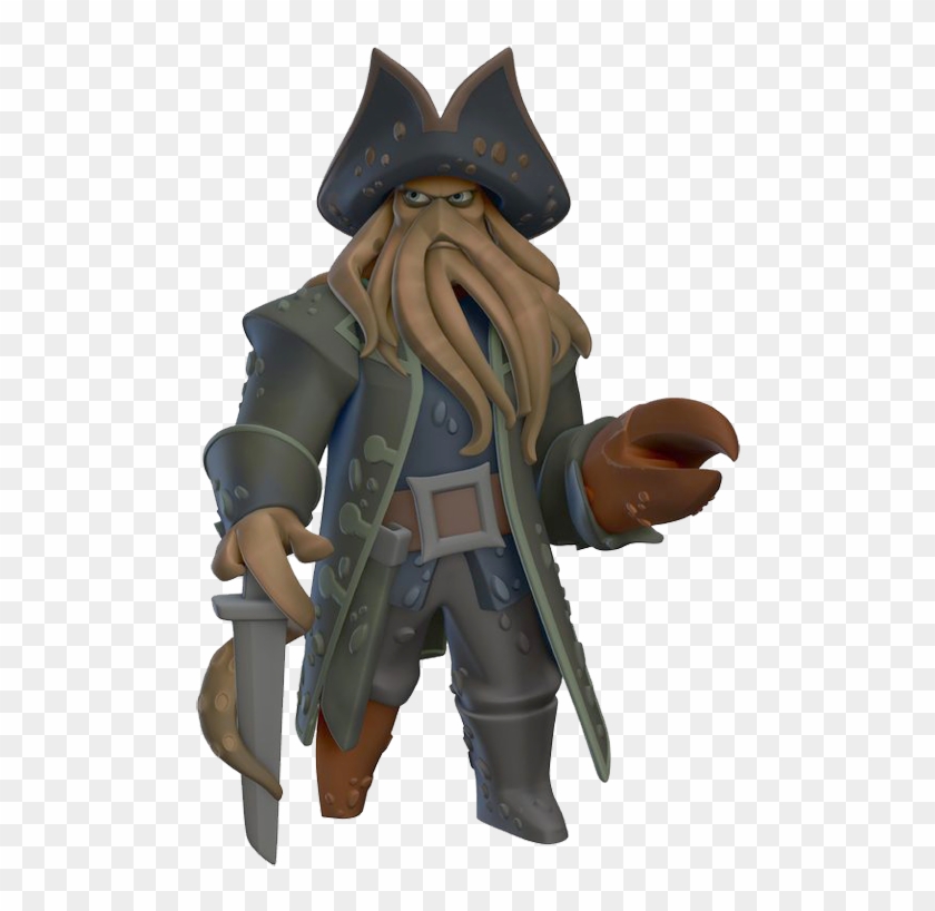 Pirates Of The Caribbean Clipart Disney Infinity - Davy Jones Pirate Cartoon - Png Download