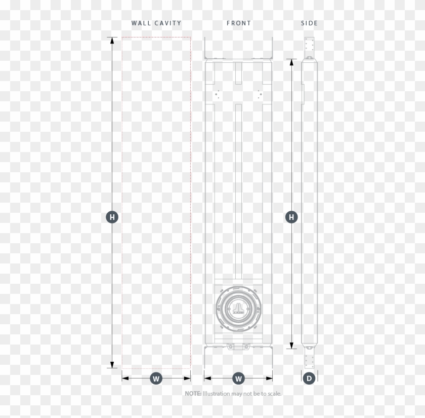 2 X 4-inch Wall Stud Enclosure Physical Specifications - Door Clipart #5546096
