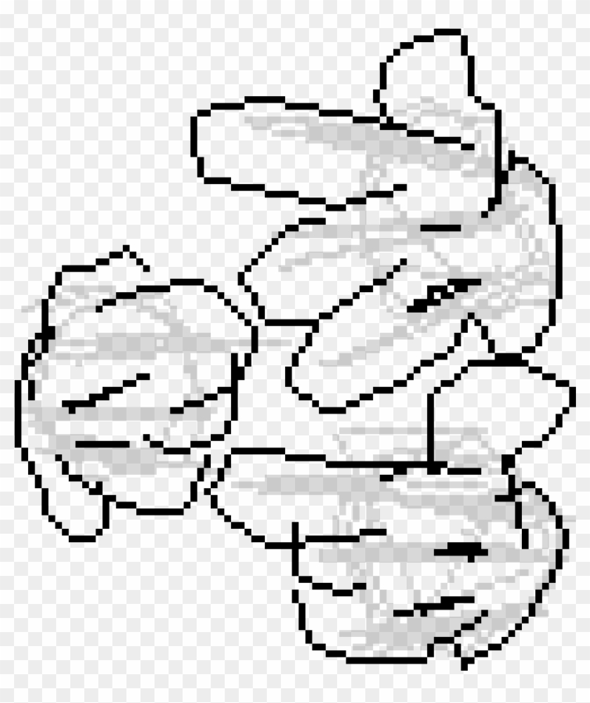 Cartoon Hands - Line Art Clipart #5546851