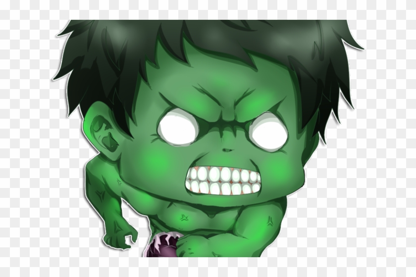 Angry Anime Png - Young Hulk Clipart #5547610