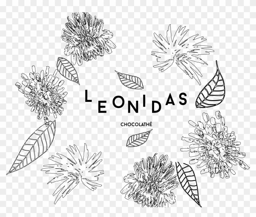 Illustration Floral Leonidas - Line Art Clipart #5547690