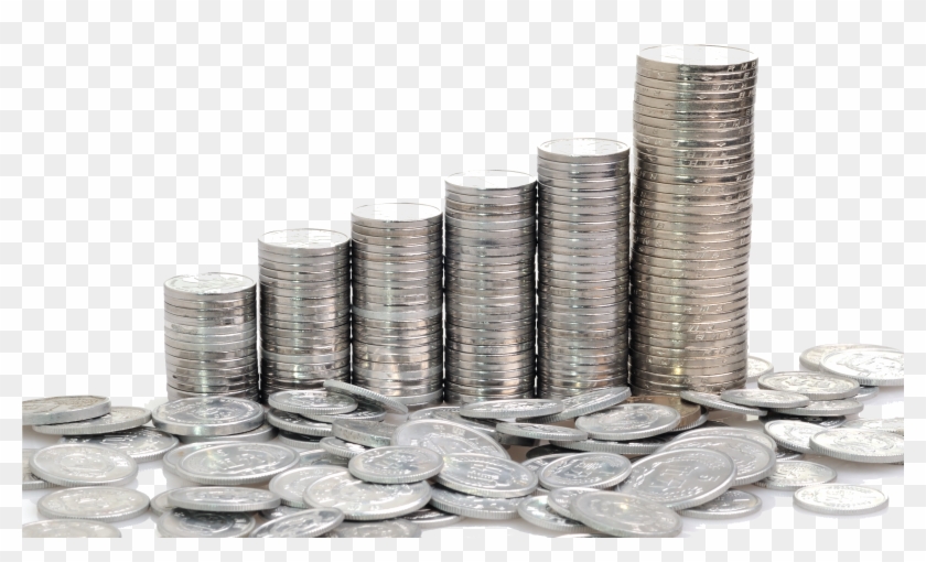 Silver Coin Stack Png , Png Download - Stack Of Silver Coins Clipart