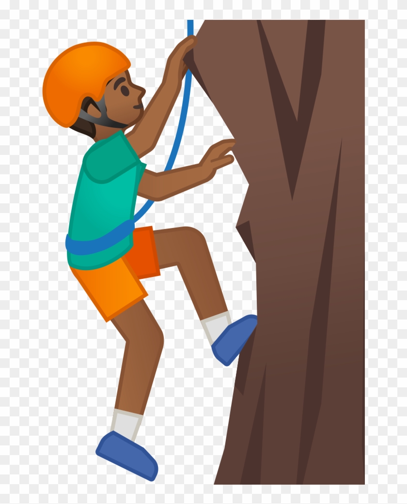 Noto Emoji Oreo 1f9d7 1f3fe 200d - Hiking Emoji Missing Clipart