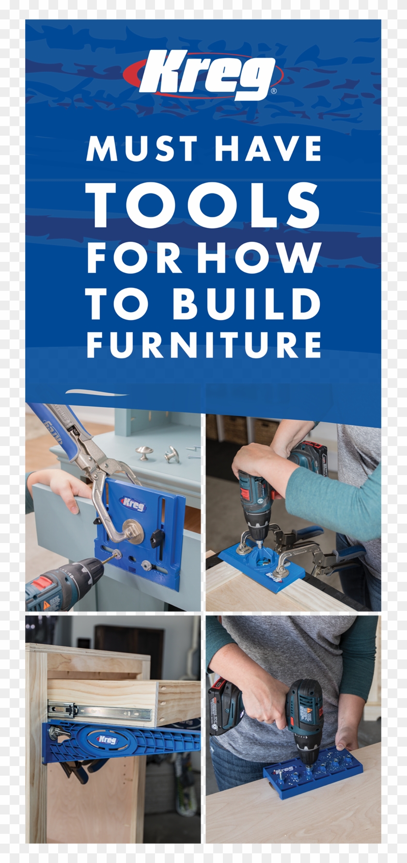 You Need These Four Tools To Build Your Own Furniture - Poster Clipart