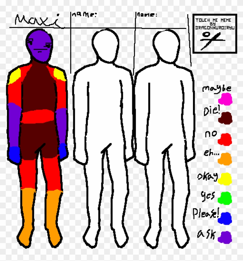 Touch Meme **collab** - Touch Me Challenge Art Clipart