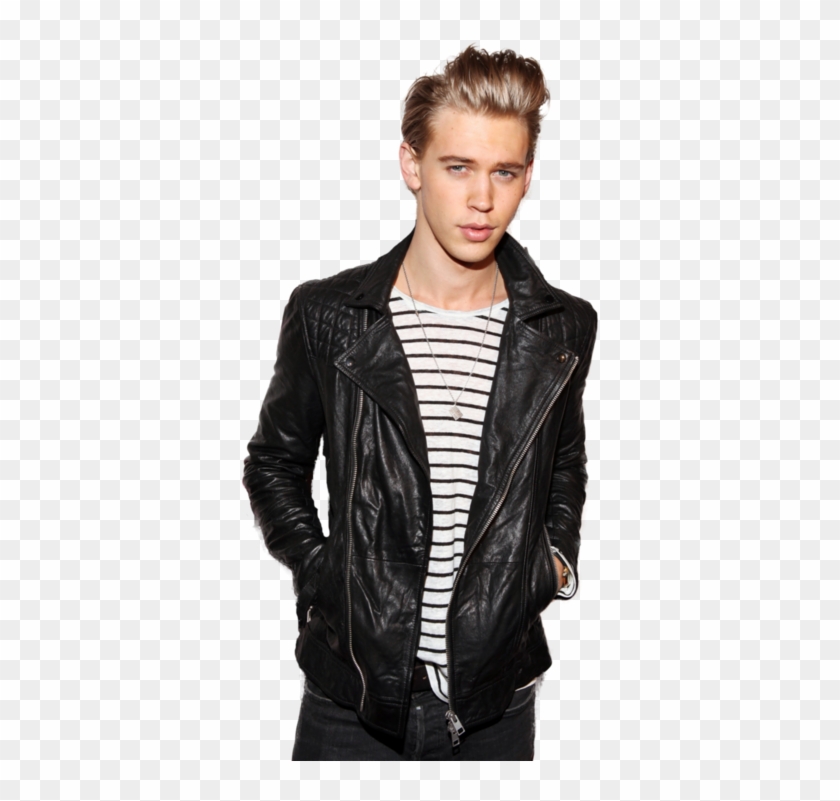 Austin Butler Leather Jacket Clipart #5549600