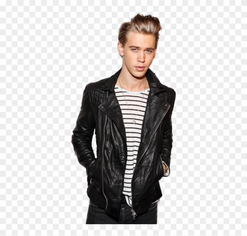 Austin Butler Leather Jacket Clipart