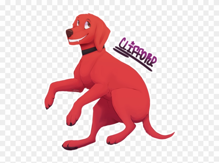 Big Red Dog - Cartoon Clipart