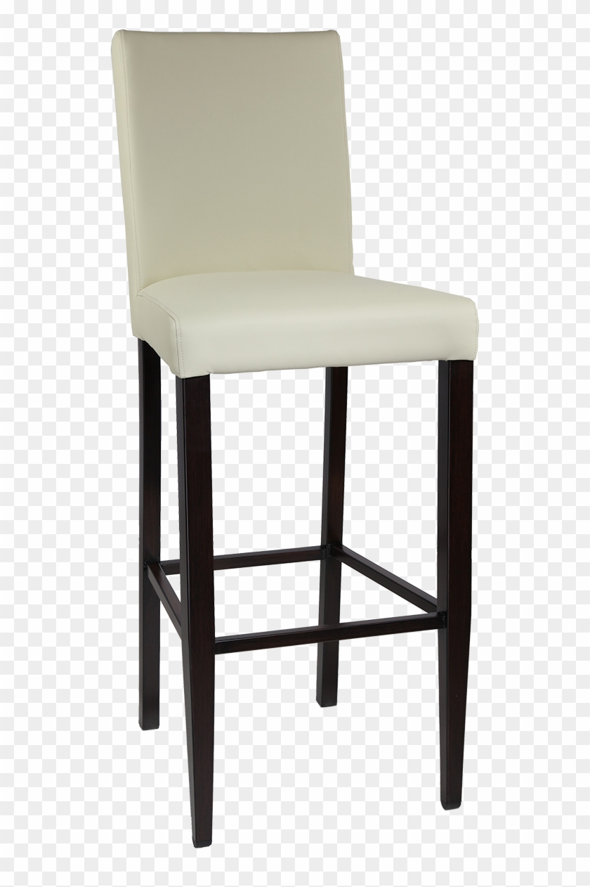 Wood Look Upholstered Tall Back Parsons Barstool - Chair Clipart #5549856