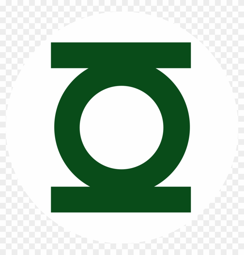 Green Lantern - Green Lantern Logo Black Clipart #5549961