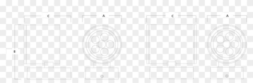 Slate High Output Wall Light Line Drawing - Technical Drawing Clipart #5550146
