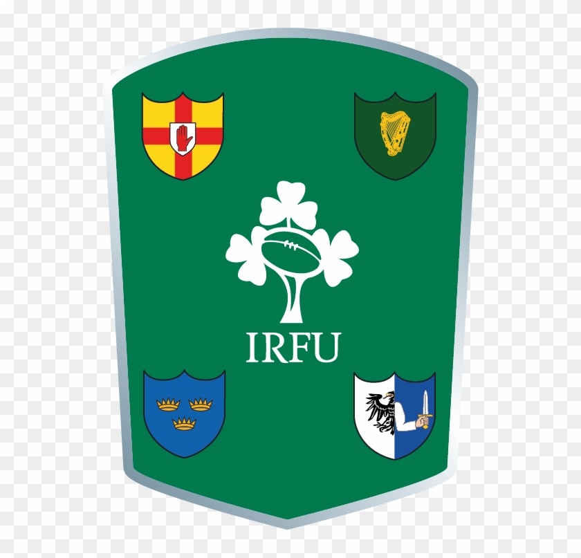 Irl - Rou - Ireland Rugby Logo White Clipart #5550212