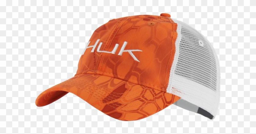 Huk Fishing Kryptek Logo Trucker Hat Cap H3000091 Orange - Huk Clipart