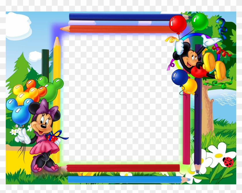 Mickey Mouse Frame Wallpapers High Quality Download - Minnie And Mickey Mouse Border Design Clipart