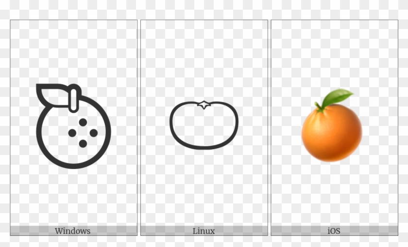 Tangerine On Various Operating Systems - Valencia Orange Clipart
