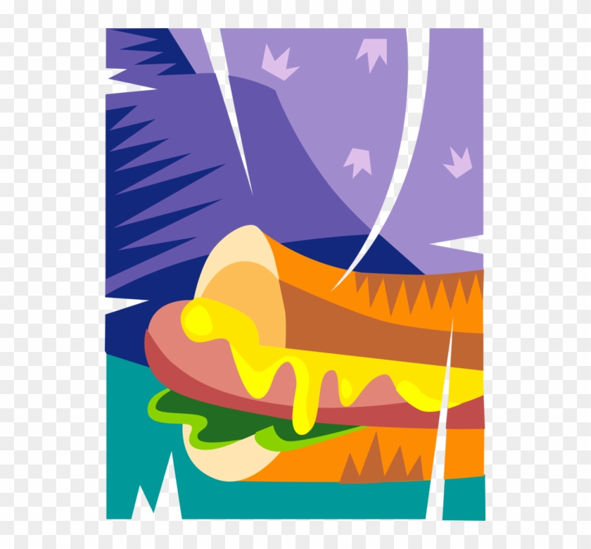 Vector Illustration Of Cooked Hot Dog Or Hotdog Frankfurter - Illustration Clipart #5551634