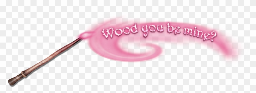 Wood You Be Mine Header - Calligraphy Clipart