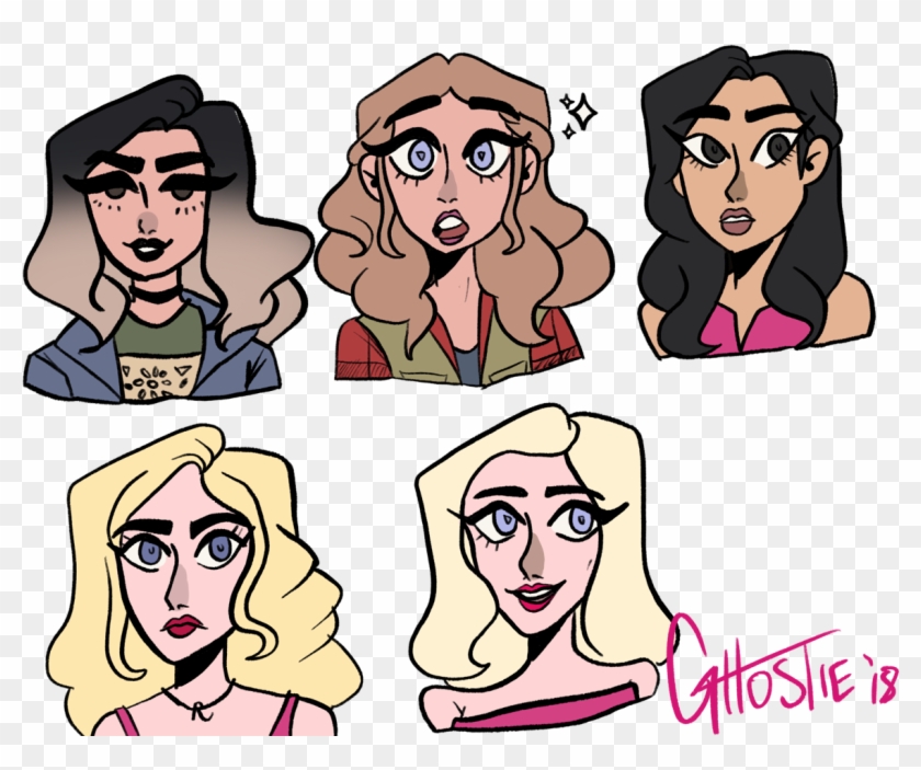Whoa, Are Those The Titular Mean Girls™ - Cartoon Clipart #5552159