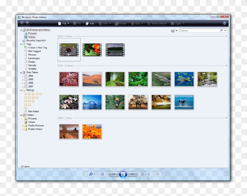 Included With, Windows Vista - Windows Photo Gallery Windows Vista Clipart #5552186