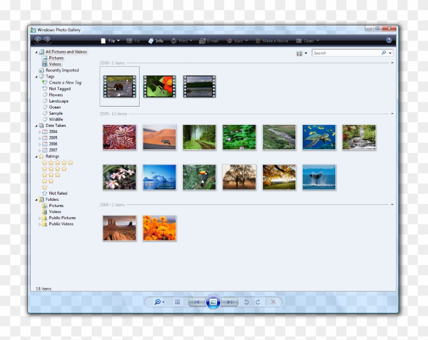 Included With, Windows Vista - Windows Photo Gallery Windows Vista Clipart