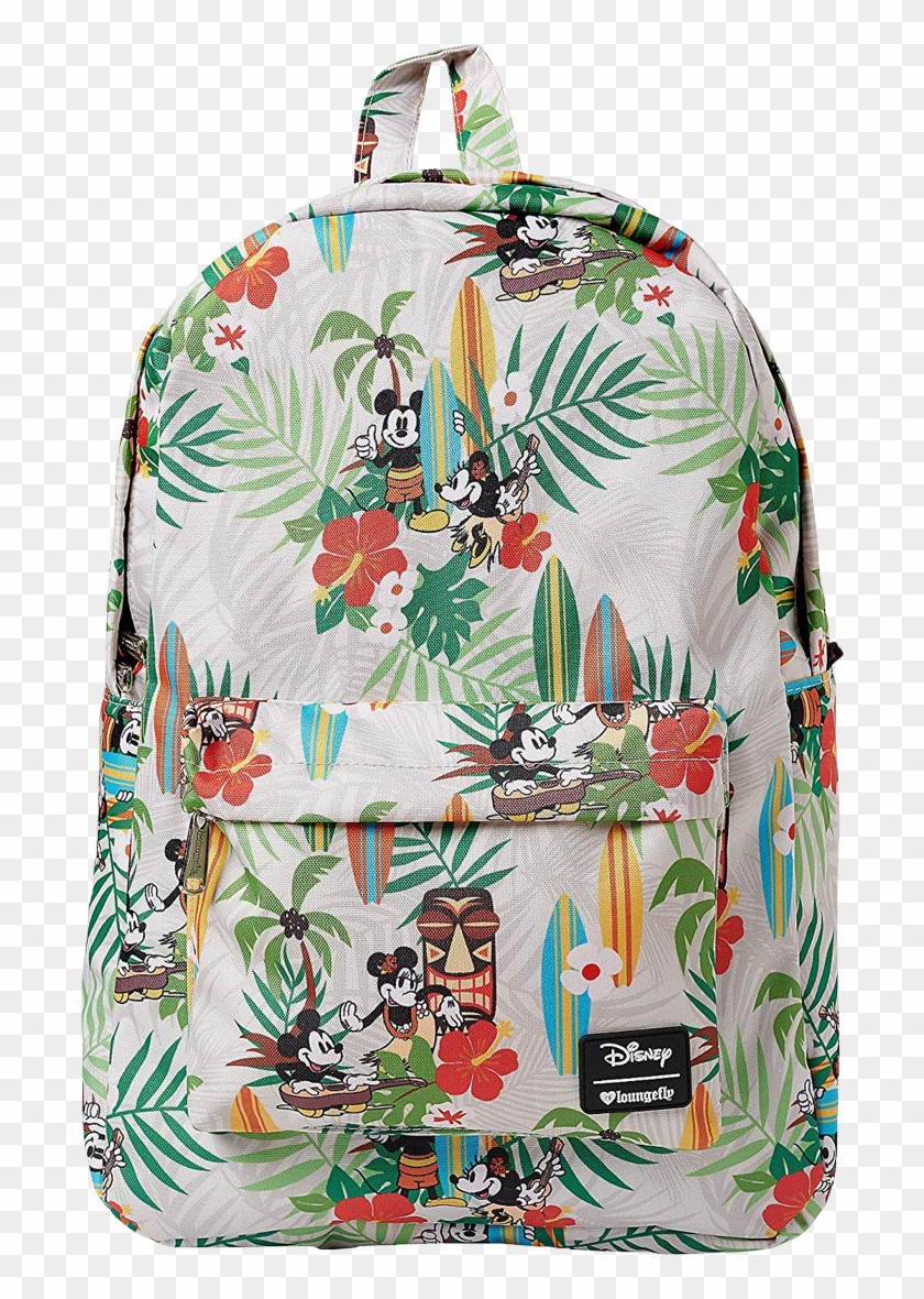 Mickey Mouse Hawaii Print 18” Backpack - Mickey Mouse Clipart #5552233