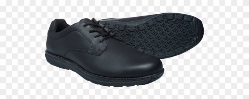 Men's Timberland Barrett Park Oxford Leather Black - Hiking Shoe Clipart #5552442