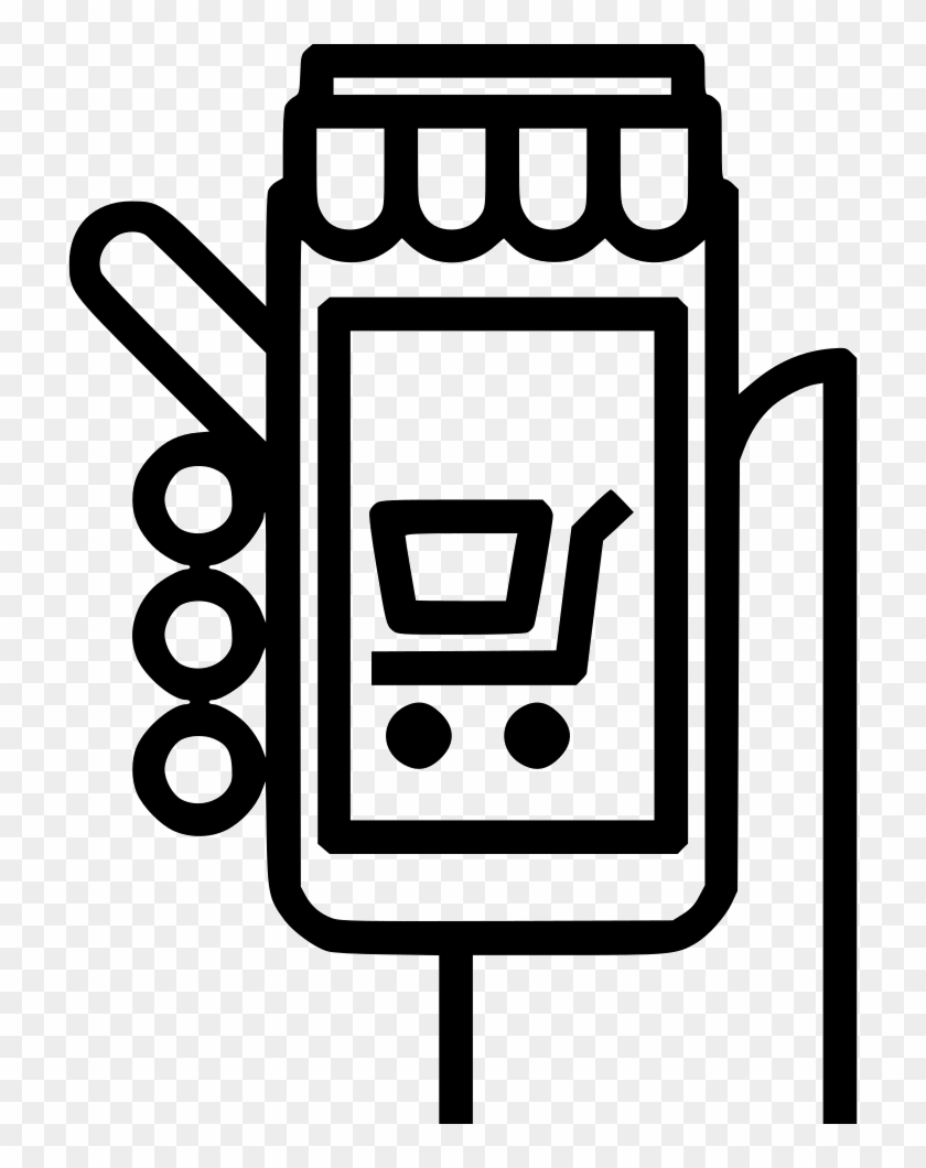 Mobile Shop Shopping Online Smartphone Comments Clipart