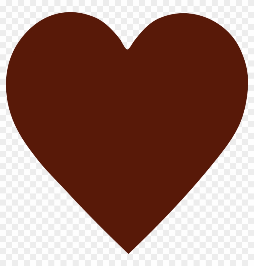Brown Heart Png - Burgundy Heart Clip Art Transparent Png #5553178