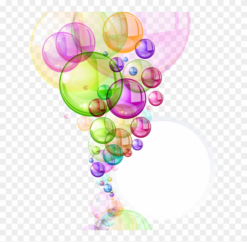 #bubbles #colorful #floating #soapbubbles #waterbubbles - Download Colorful Bubble Clipart