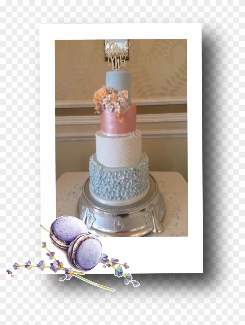 The Lavender Whisk Cake Polaroid - Cake Decorating Clipart #5553476