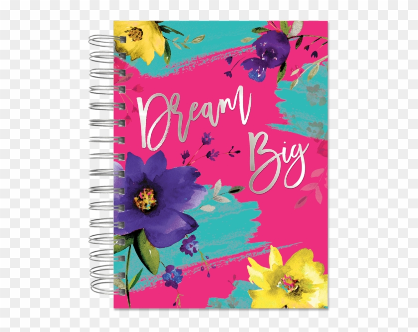 Punch Studio Lady Jayne E8 Spiral Bound Journal 6x8in - Flower Clipart