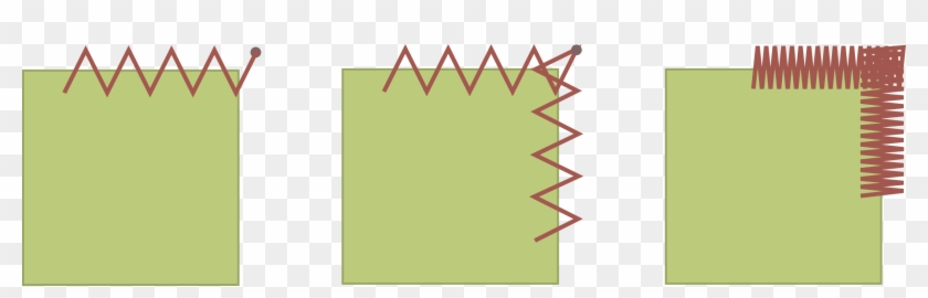 This Will Overlap The Stitching At The Corner, Filling - Triangle Clipart