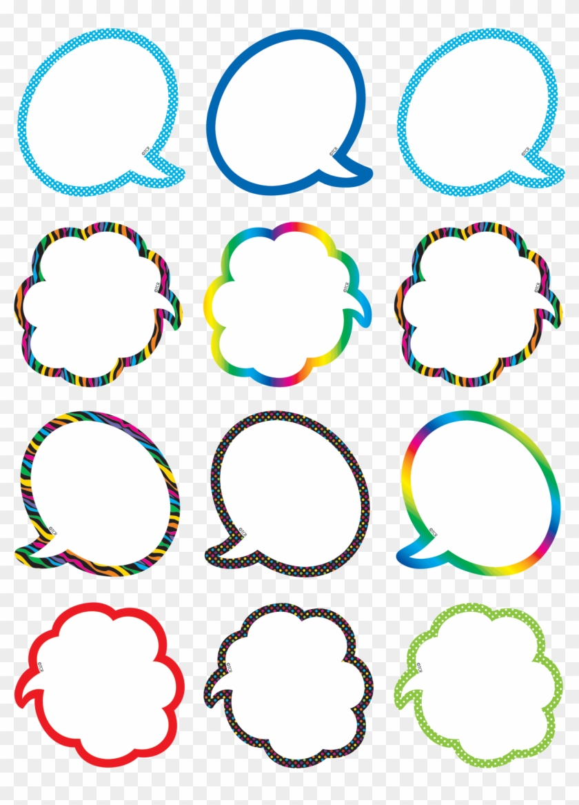 Speech/thought Bubbles Mini Accents - Bocadillos De Texto Clipart #5553550