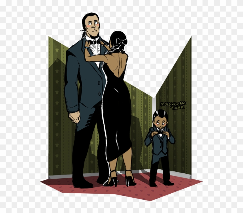 “ The Kenway Family Getting Ready To Go Out For A Fancy - Connor Kenway Family Fan Art Clipart