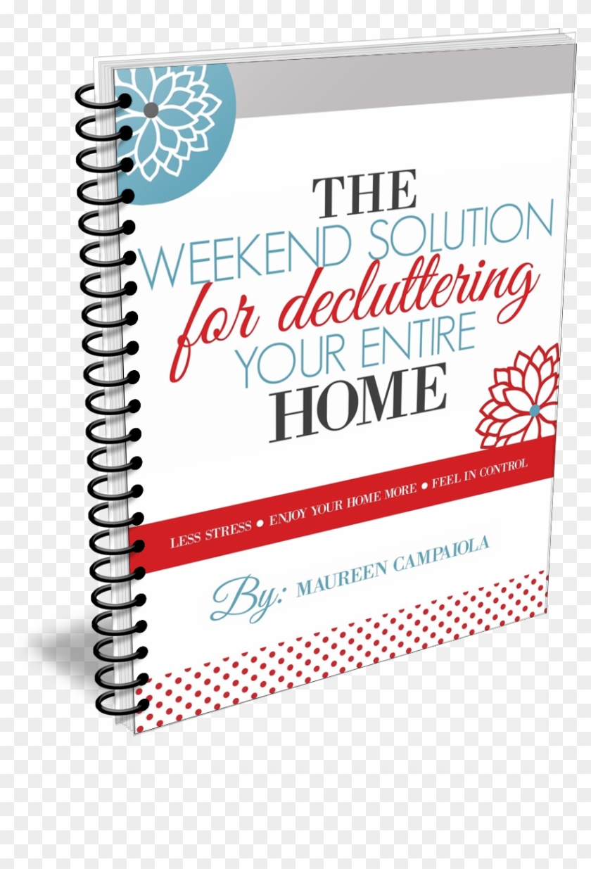 Decluttering Weekend Spiral Bound - Sketch Pad Clipart