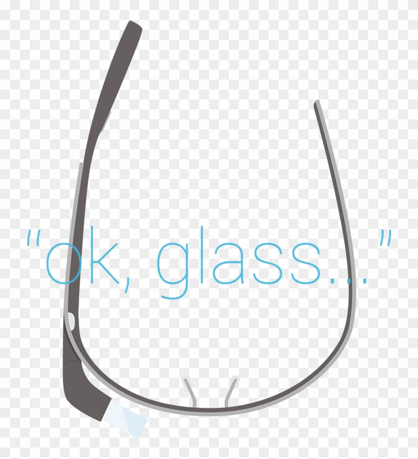 Google Glass Ui Concept Designs - Google Glass Top View Clipart #5554567
