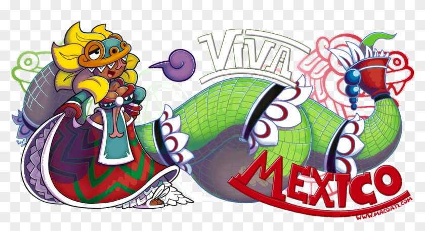 Checomal Coatl - Cartoon Clipart #5554684