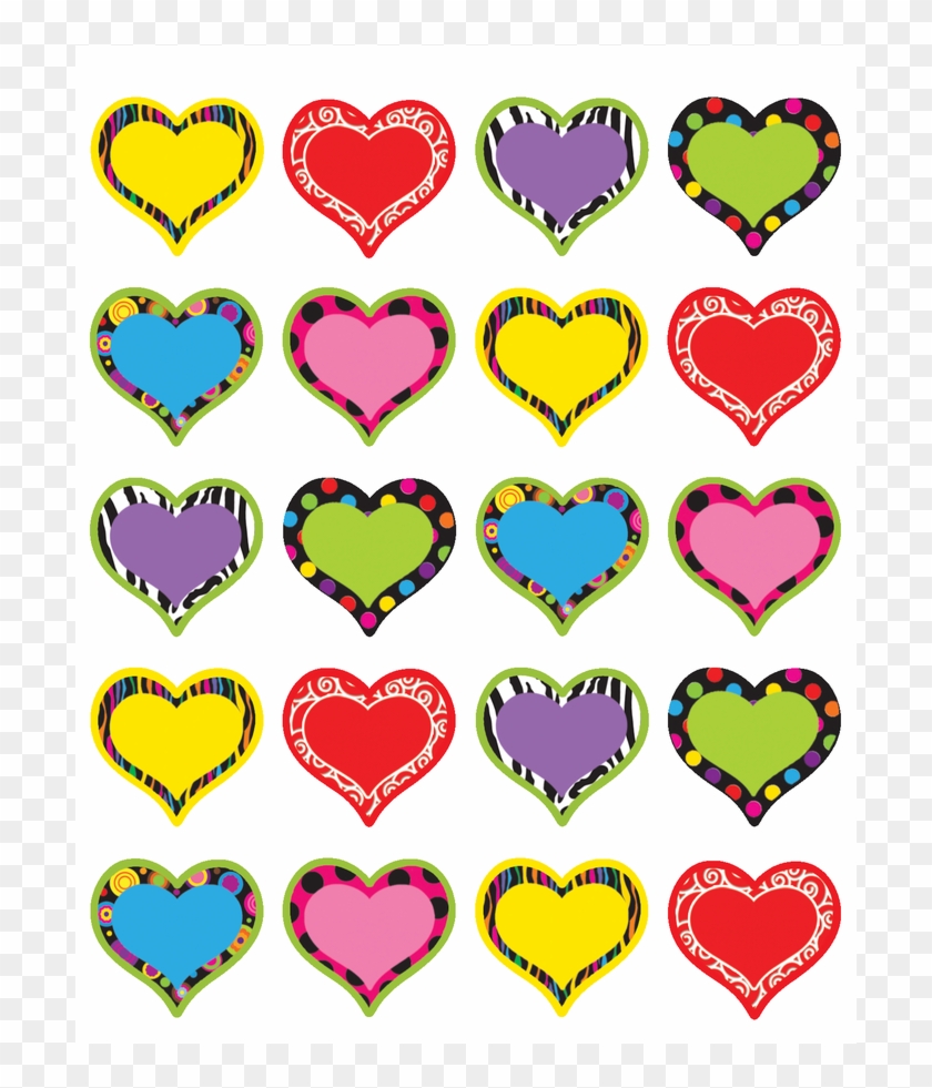 Tcr5185 Fancy Hearts Stickers Image - Fancy Hearts Clipart