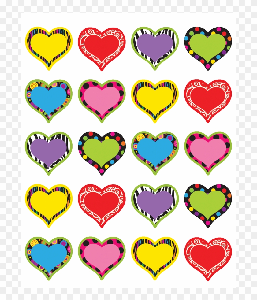 Tcr5185 Fancy Hearts Stickers Image - Fancy Hearts Clipart #5555272