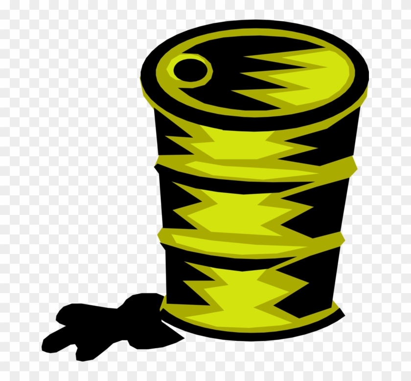 Vector Illustration Of Toxic Chemicals Spilling From - Poésie De L Environnement Clipart