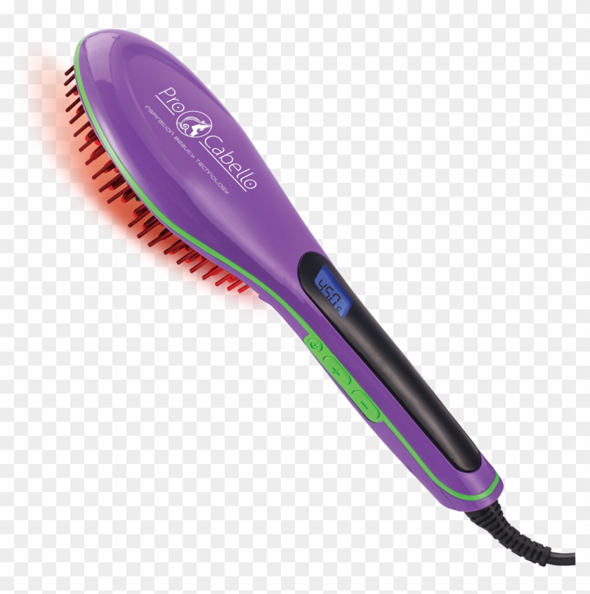 Procabello Purple Straightening Brush - Hair Straightening Clipart