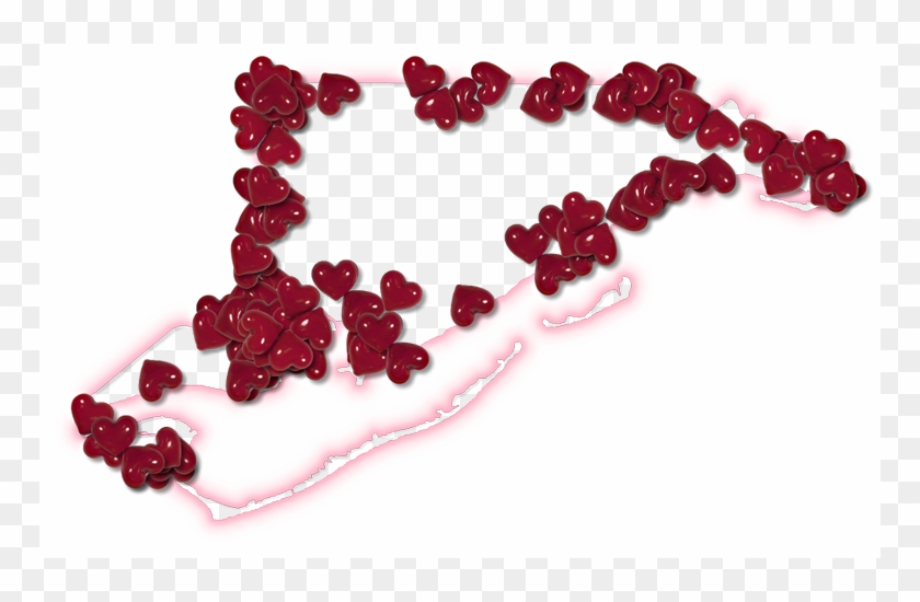 A Map Of Franklin With A Pink Glow Outline And Randomly - Illustration Clipart