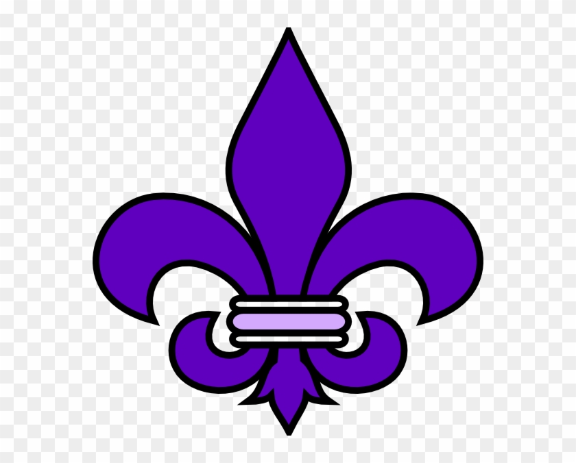Fleur De Lis Purple Clipart