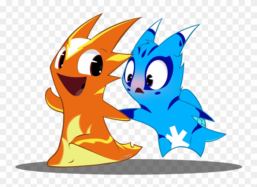 Burpy And Katara - Slugterra Burpy Clipart