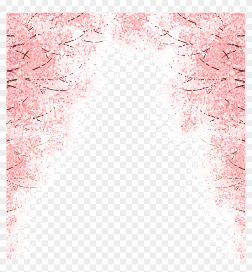 #mq #pink #trees #tree #leaves #border #borders - Cherry Blossom Clipart #5555696