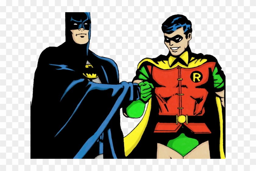 Superhero Robin Clipart Batman Character - Batman And Robin Png Transparent Png #5556695