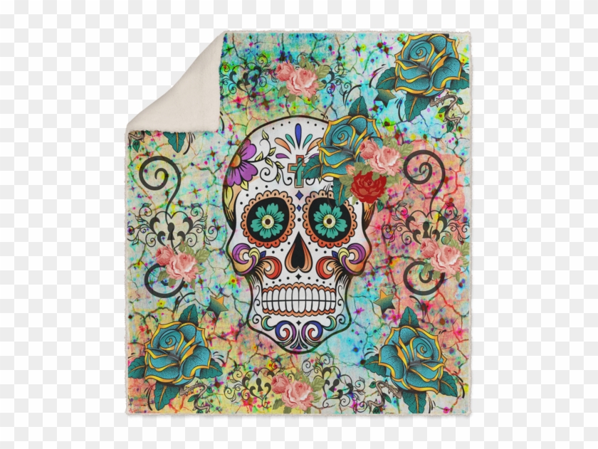 Sugar Skull Bedding - Skull Clipart #5556697