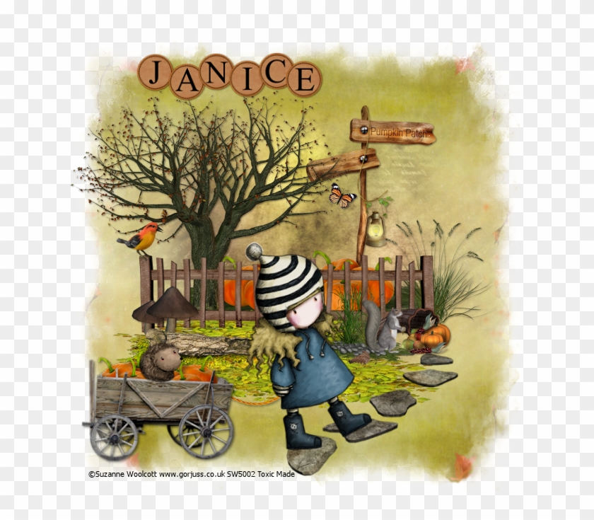 Autumn Stroll Ptu - Suzanne Woolcott Clipart